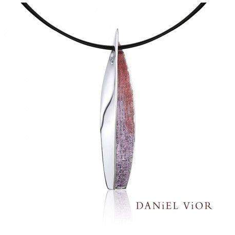 Daniel Vior Anciteri Violet Enamel Necklace - 765044-Ogham Jewellery