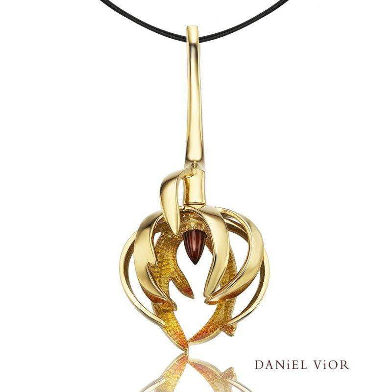 Daniel Vior Ceropegia Garnet Necklace - 766880-Ogham Jewellery