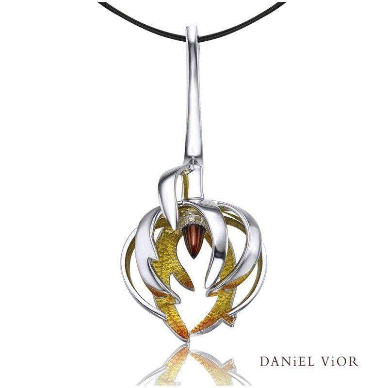 Daniel Vior Ceropegia Garnet Necklace - 766880-Ogham Jewellery