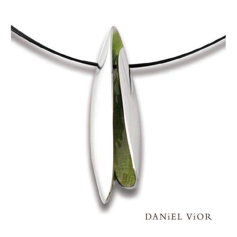 Daniel Vior Elitro Green Enamel Necklace - 736051-Ogham Jewellery