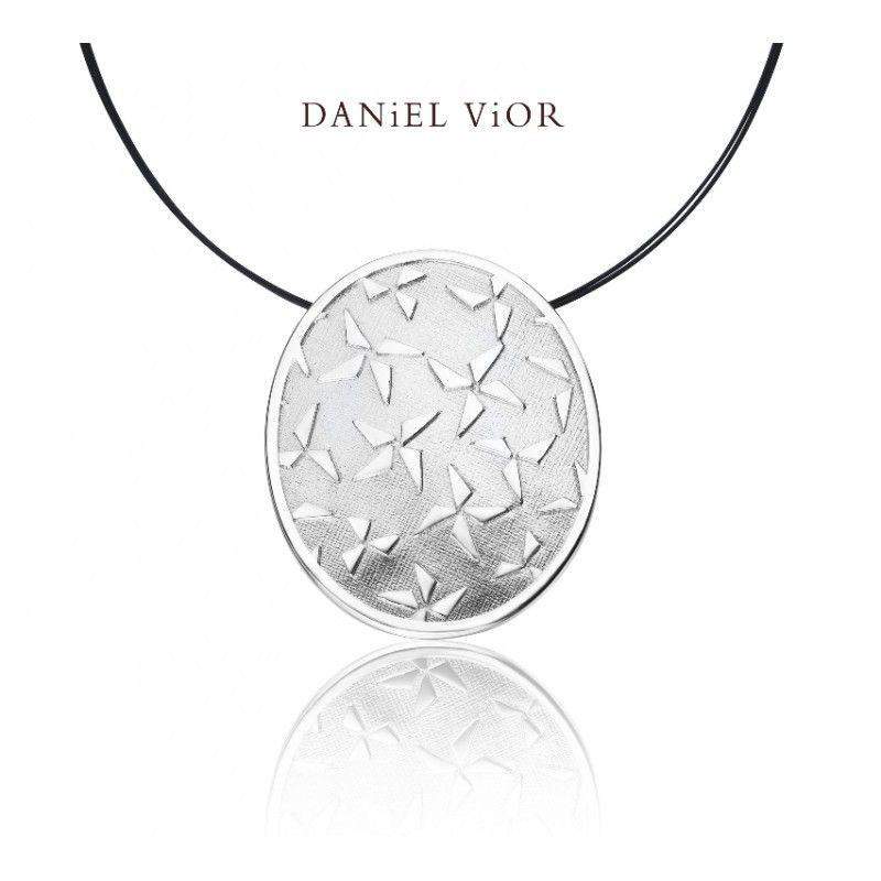 Daniel Vior Hoshi Brown Enamel Necklace - 766651-Ogham Jewellery