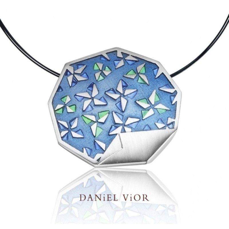 Daniel Vior Kirigami Enamel Necklaces - 766630-Ogham Jewellery