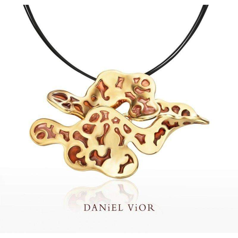 Daniel Vior Nuvol Blue Enamel Necklace - 766680-Ogham Jewellery