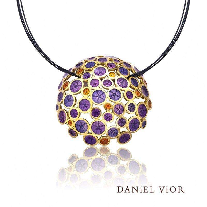 Daniel Vior Oantos Violet Enamel - 766800-Ogham Jewellery
