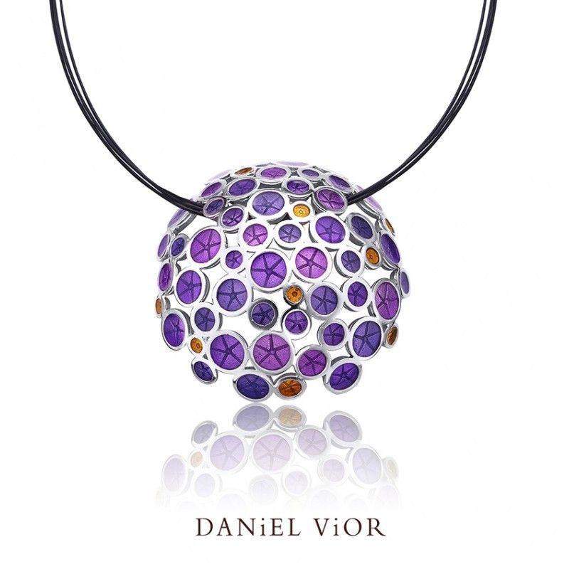 Daniel Vior Oantos Violet Enamel - 766800-Ogham Jewellery
