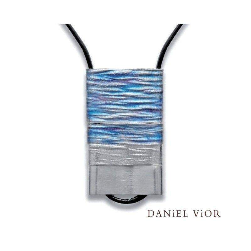 Daniel Vior Rom Esmalte Azul Necklace - 765483-Ogham Jewellery