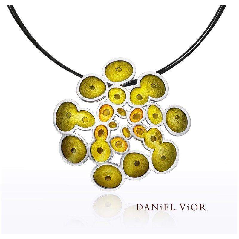 Daniel Vior Rusc Enamel Necklace - 766321-Ogham Jewellery
