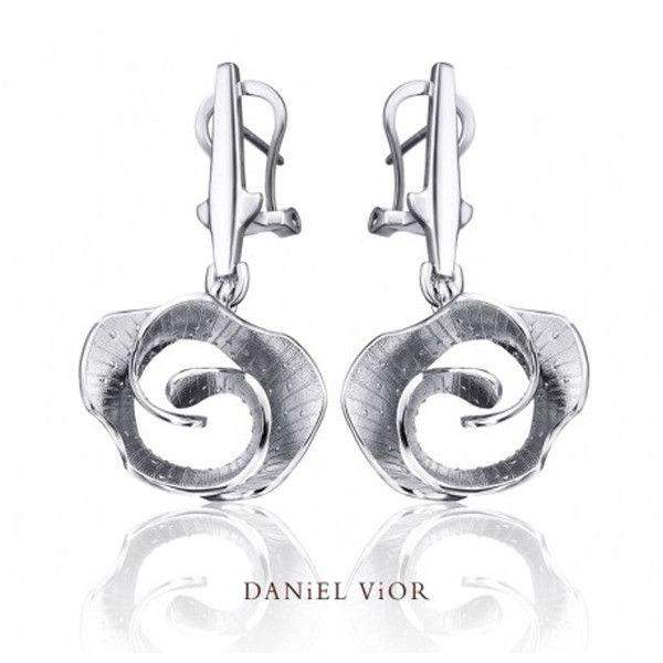 Daniel Vior Silver & Enamel Designer Earrings - 736791-Ogham Jewellery