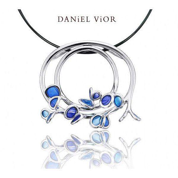 Daniel Vior Silver & Enamel Designer Necklace - Branca-Ogham Jewellery