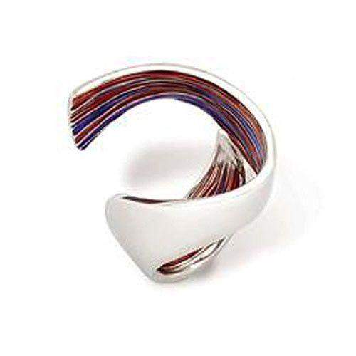 Daniel Vior Silver &amp; Enamel Designer Ring - GIR-Ogham Jewellery