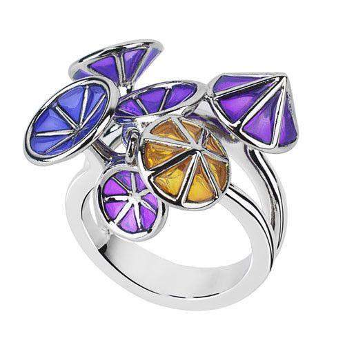 Daniel Vior Silver & Enamel Designer Ring - Ipomea-Ogham Jewellery