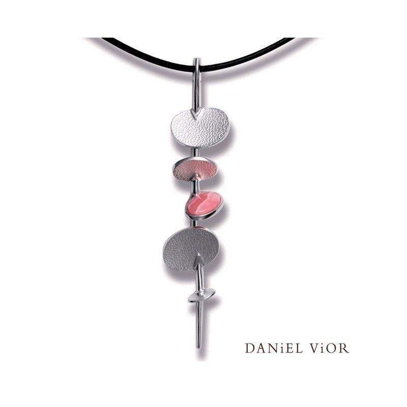 Daniel Vior Silver, Opal &amp; Enamel Designer Necklace - Glunma-Ogham Jewellery