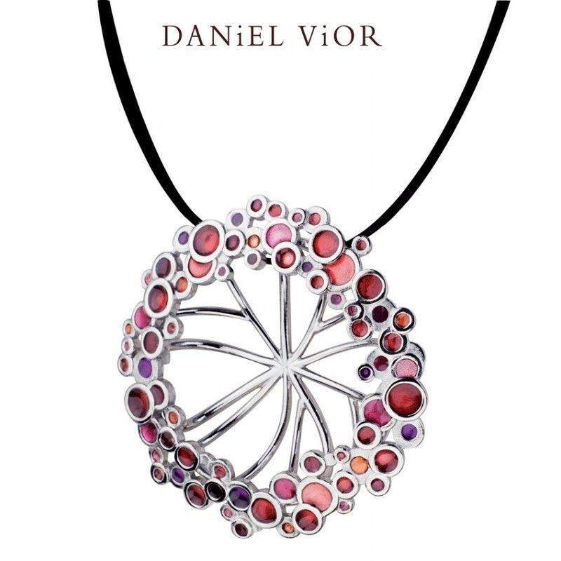 Daniel Vior Umbela Blue Enamel Necklace - 766411-Ogham Jewellery