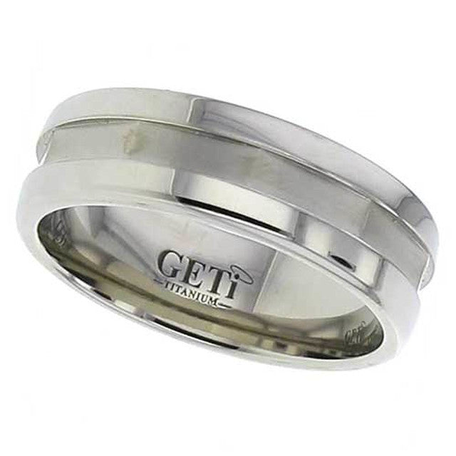 Titanium Decagon Shaped Ring - 2204CSD-DECAGON
