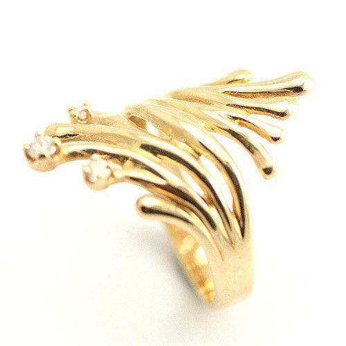 Designer Gold and Diamond Ring-Ogham Jewellery