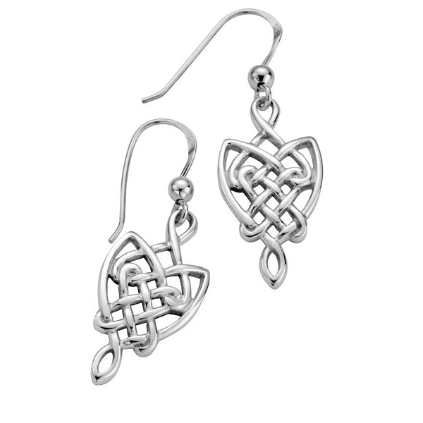 Sterling Silver Celtic Earrings E064