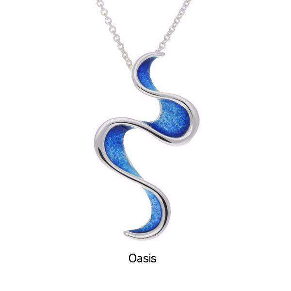 EP384 Ortak Silver And Enamel Pendant-Ogham Jewellery