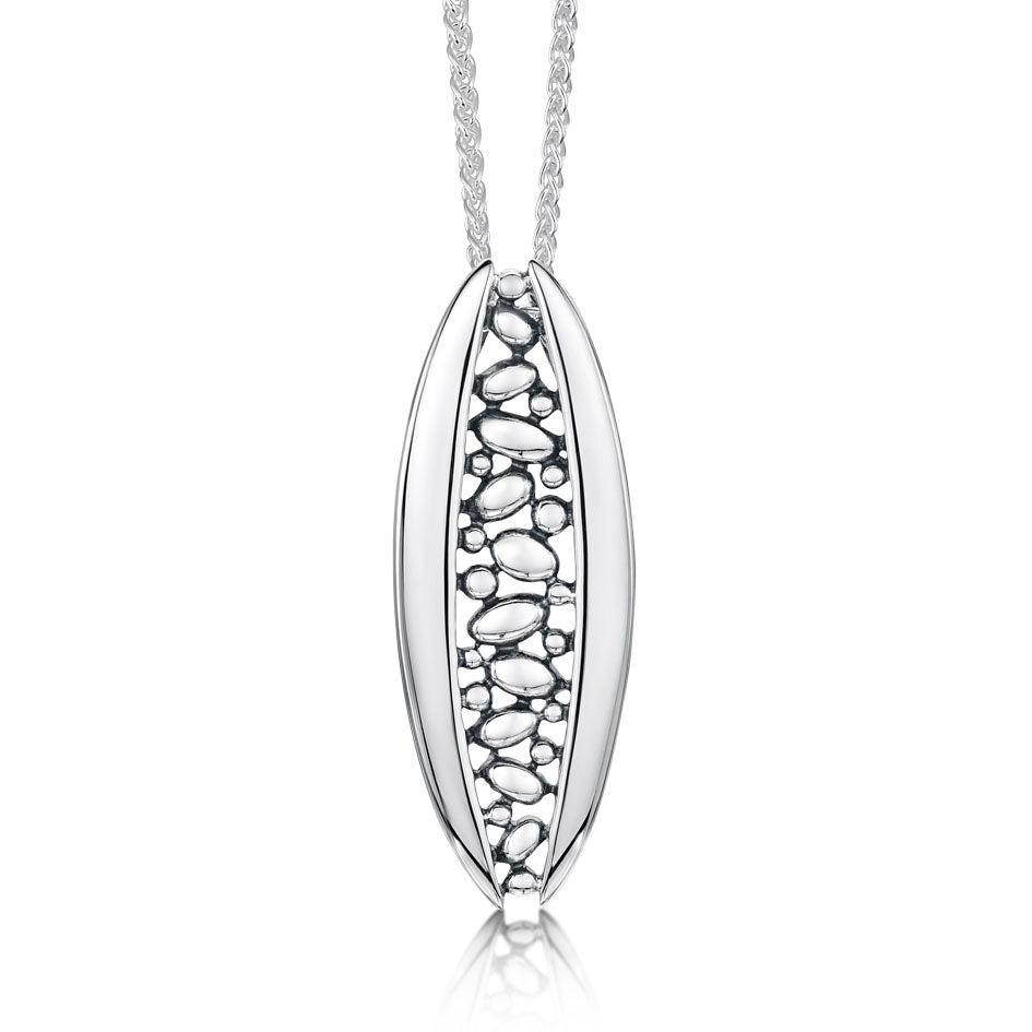 Large Captivate Sterling Silver Pendant - PX258