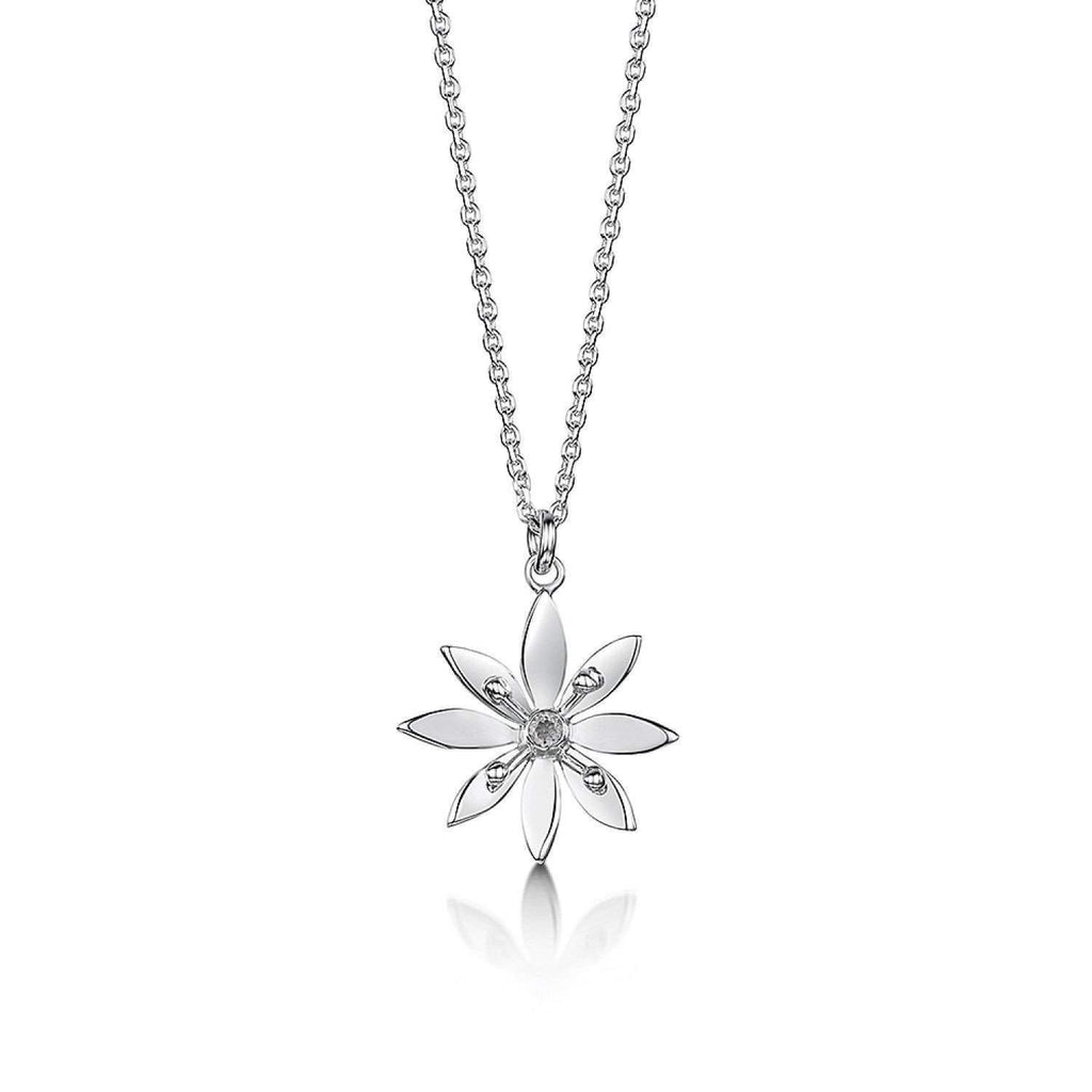 Glenna Sterling Silver Allium Pendant-Ogham Jewellery