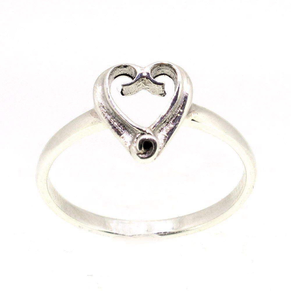 Glenna Sterling Silver Eternal Heart Ring-Ogham Jewellery