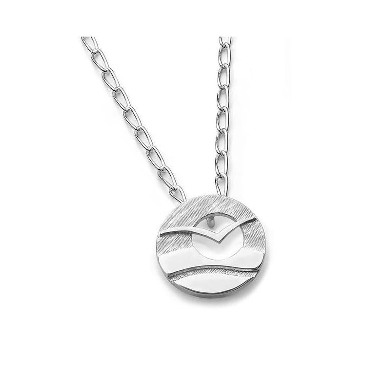 Glide Sterling Silver or Sterling Silver and 9ct Yellow Gold Pendant - 12119