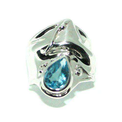 Hagit Gorali Sterling Silver And Topaz Ring-HD162-Ogham Jewellery