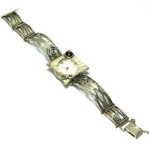 Hand Finished Silver Watch W2653-Ogham Jewellery