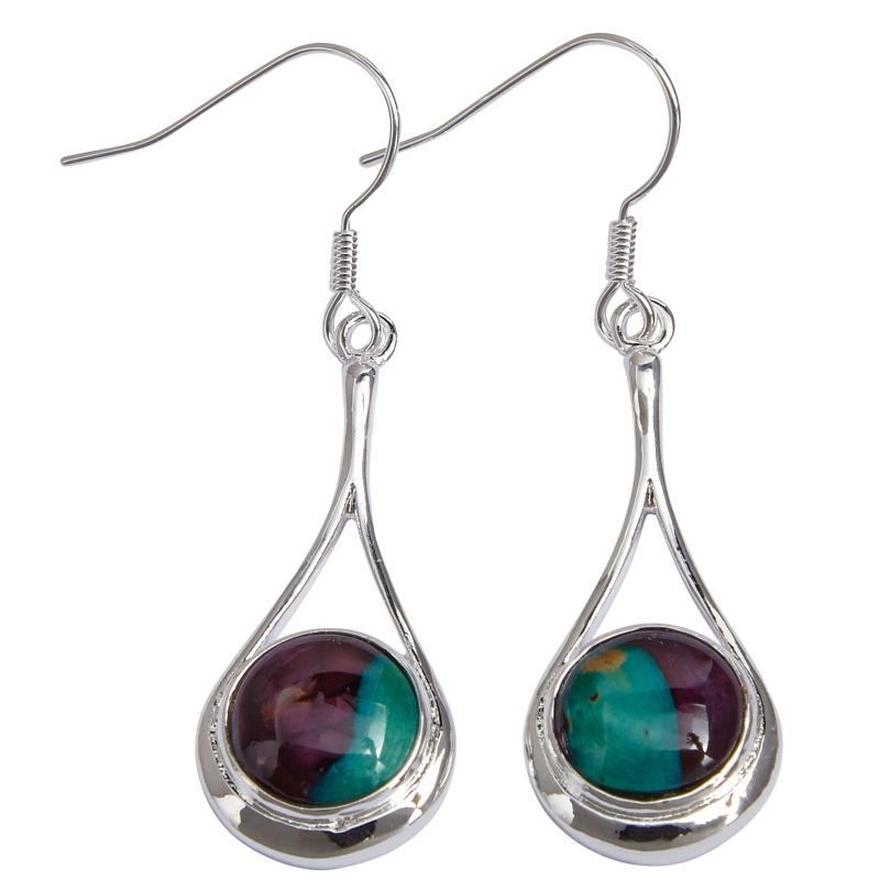 Heather Braon Drop Earrings - HE81-Ogham Jewellery