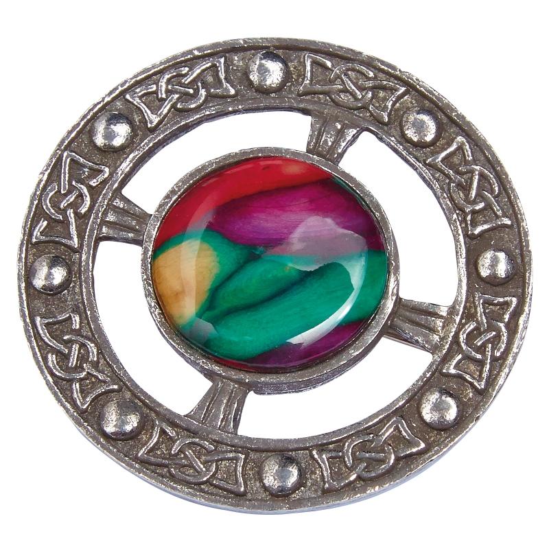 Heather Celtic Brooch - HB50-Ogham Jewellery