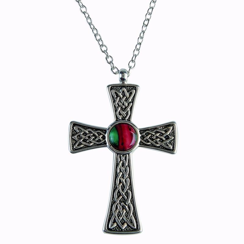 Heather Celtic Cross Pendant - HP24-Ogham Jewellery