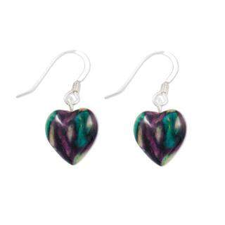 Heather Heart Drop Earrings - SE4-Ogham Jewellery