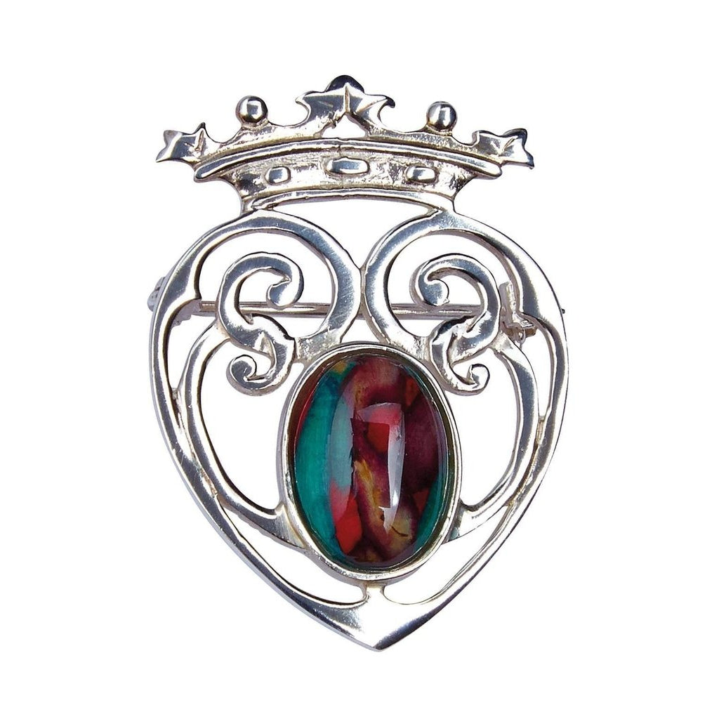 Heather Luckenbooth Brooch - SB10-Ogham Jewellery