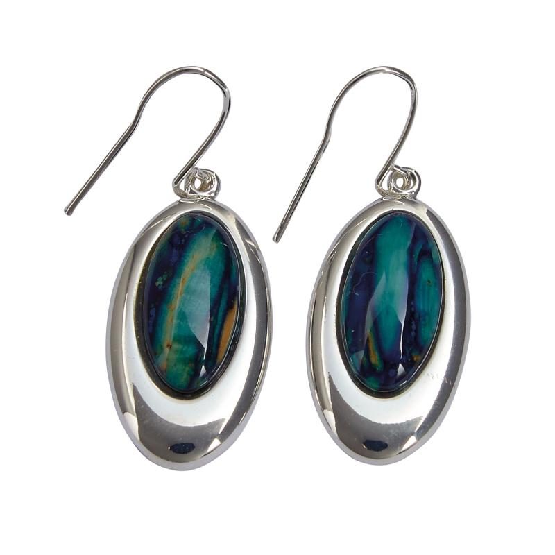 Heather Oval Earrings - HE10-Ogham Jewellery