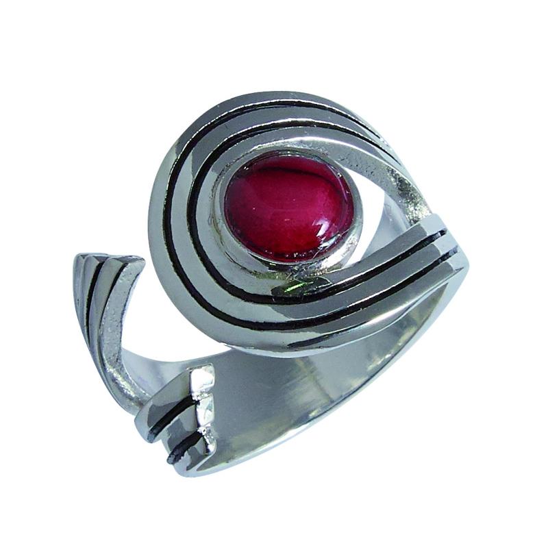 Heather Rannoch Swirl Ring - HR9-Ogham Jewellery