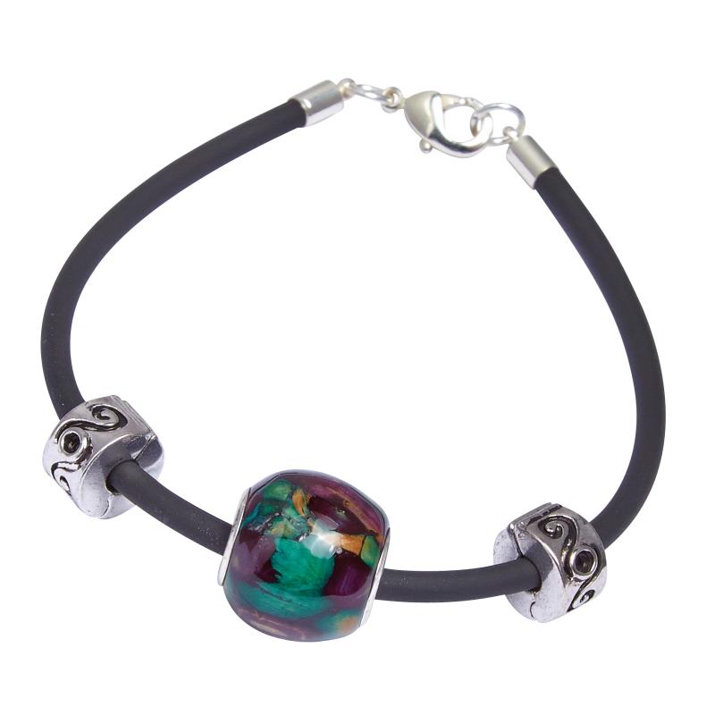 Heather Round Heather Bead Bracelet - HBR6-Ogham Jewellery