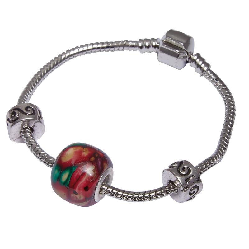 Heather Round Heather Bead Bracelet - HBR7-Ogham Jewellery