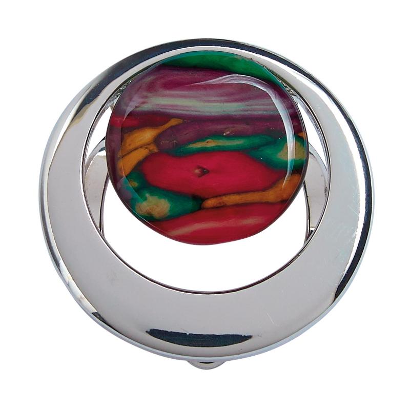 Heather Round Scarf Ring - HG33-Ogham Jewellery