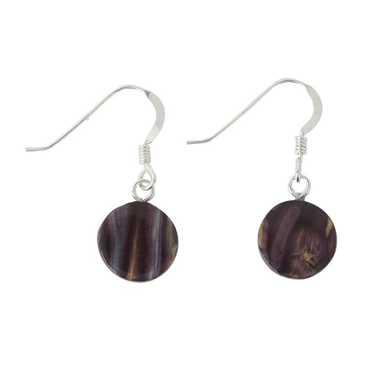 Heather Small Circle Drop Earrings - SE14-Ogham Jewellery