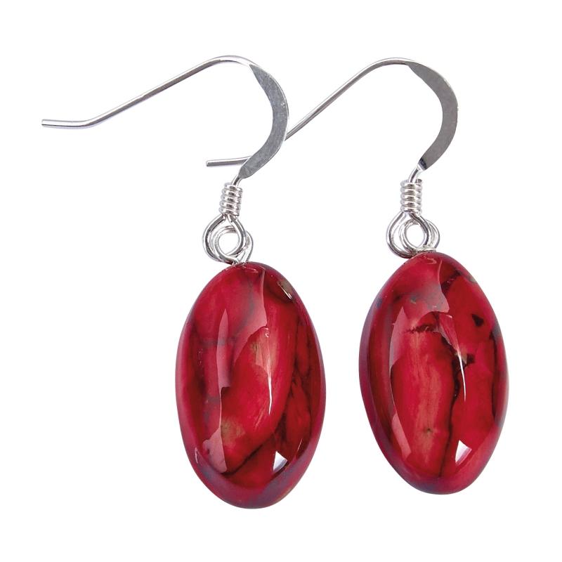 Heather Small Oval Earrings - SE5-Ogham Jewellery