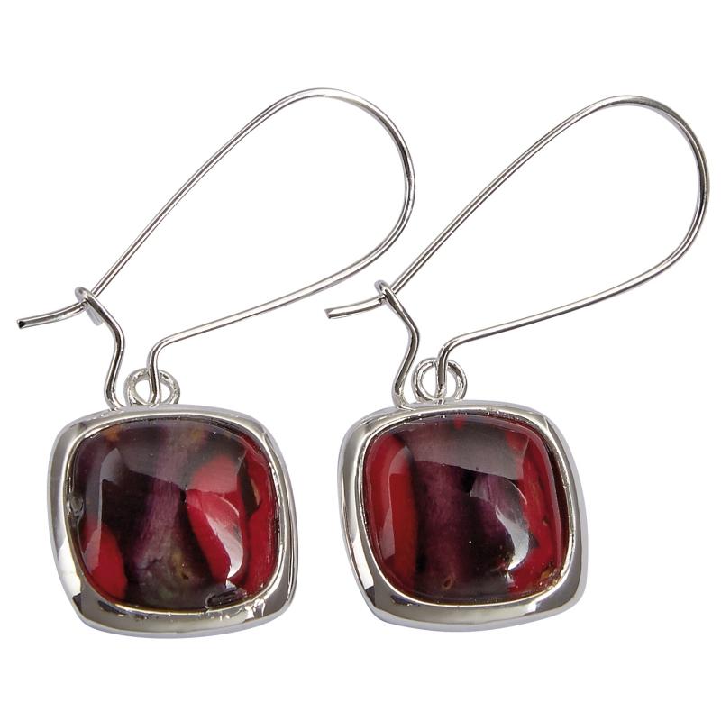 Heather Square Earrings - HE16-Ogham Jewellery