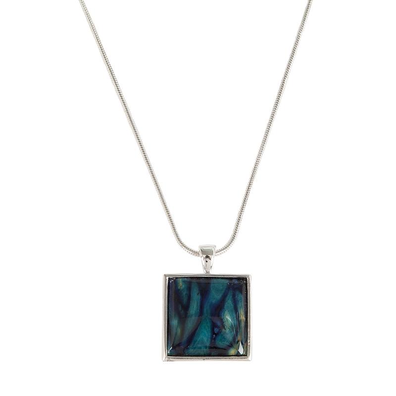 Heather Square Necklace - HP101-Ogham Jewellery