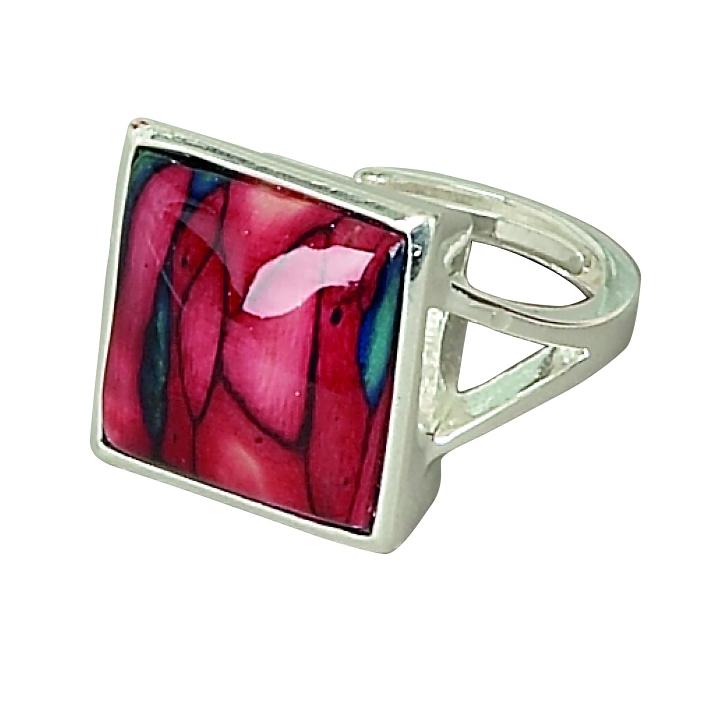 Heather Square Ring - HR11-Ogham Jewellery