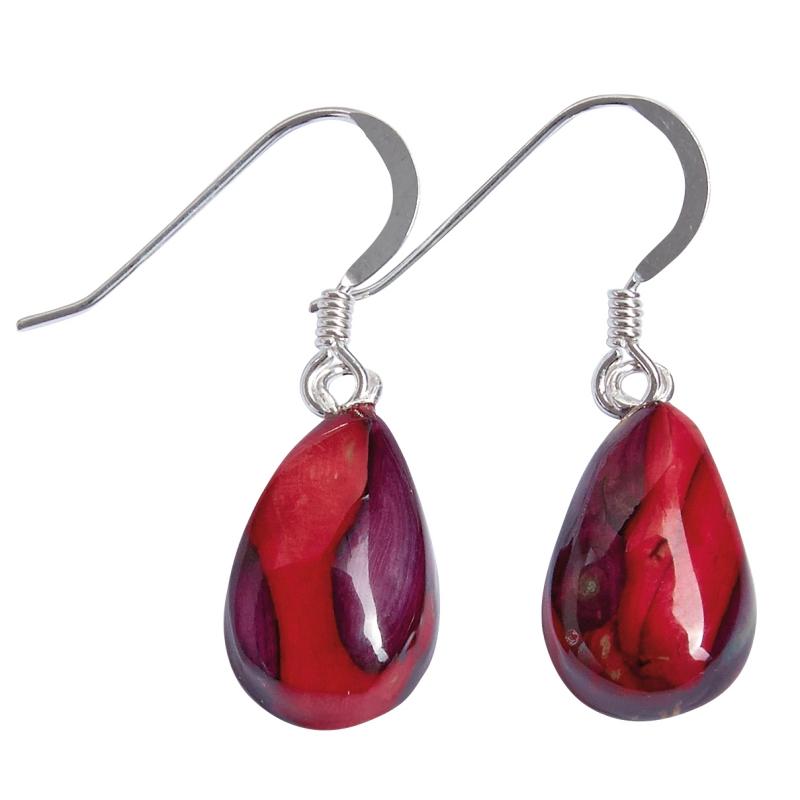 Heather Tear Drop Heather Earrings - SE34-Ogham Jewellery