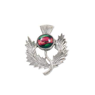 Heather Thistle Brooch - CHB1-Ogham Jewellery