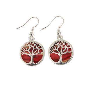Heather Tree of Life Earrings - HE89-Ogham Jewellery
