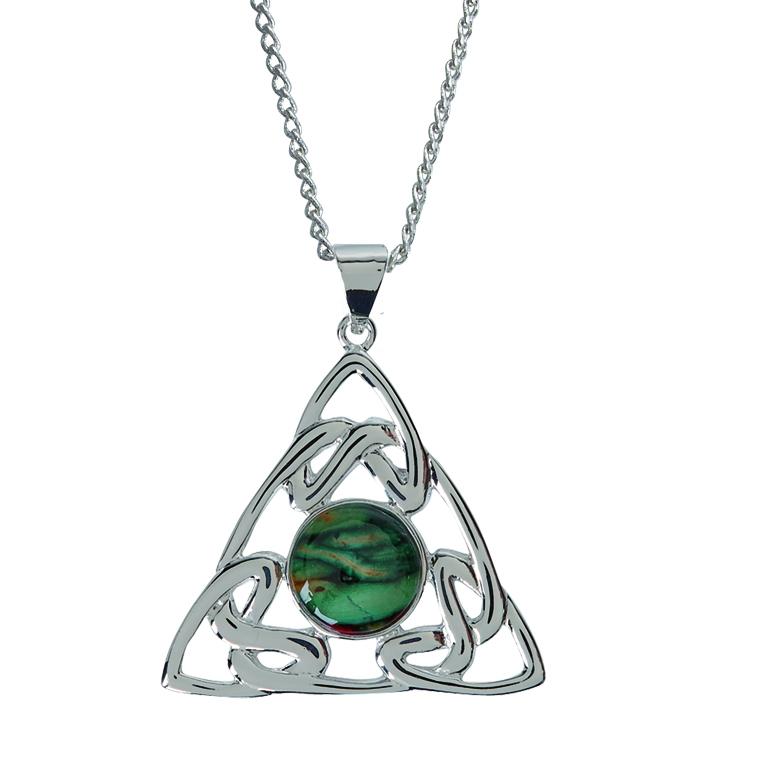 Heather Trinity Knot Pendant - HP74-Ogham Jewellery