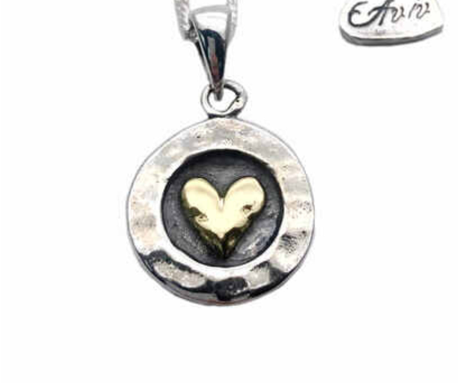Sterling Silver and gold fill Heart Pendant -943