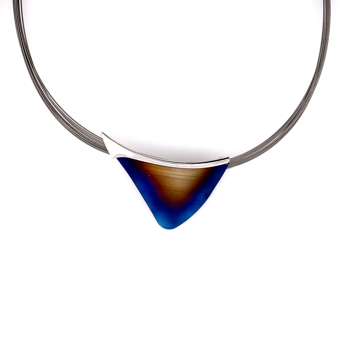 Titanium Silver and Steel Necklace N212 LBJ