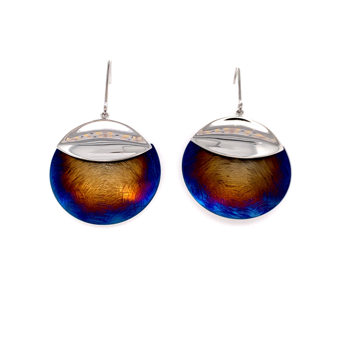 Titanium and silver earrings 102 LBJ