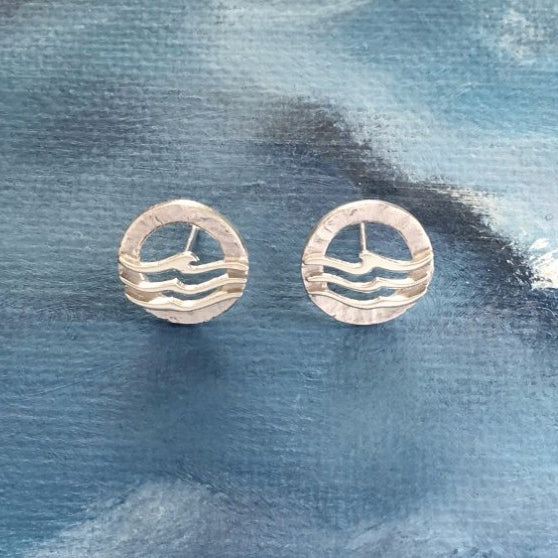 Wave Stud Earrings - 30E